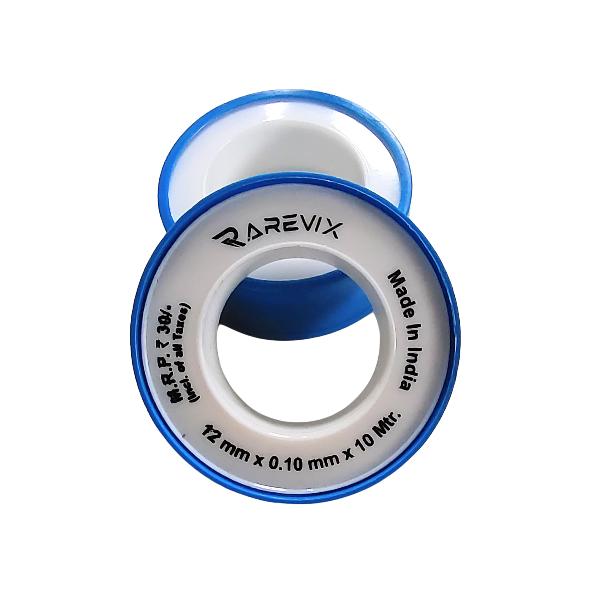 Rarevix Standard Plumbing Grade PTFE tape roll in blue casing